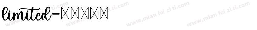 limited字体转换