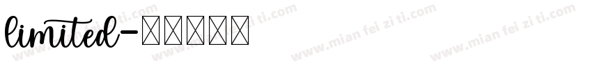 limited字体转换