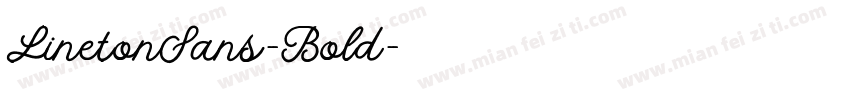 LinetonSans-Bold字体转换