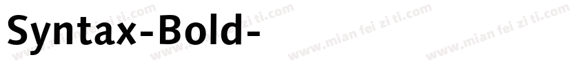 Syntax-Bold字体转换