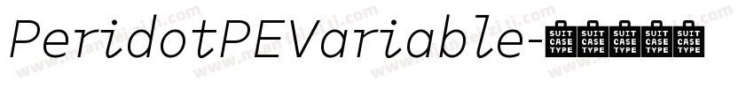 PeridotPEVariable字体转换