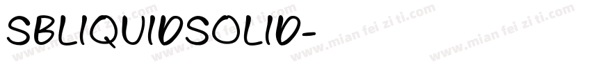 SBLiquidSolid字体转换