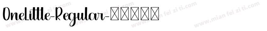 OneLittle-Regular字体转换