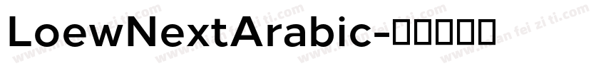 LoewNextArabic字体转换