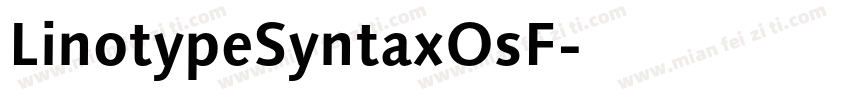 LinotypeSyntaxOsF字体转换