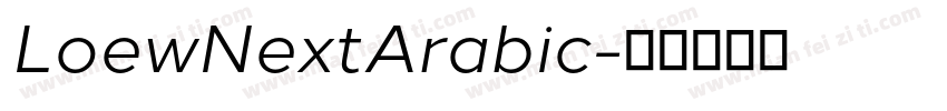 LoewNextArabic字体转换