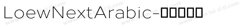LoewNextArabic字体转换