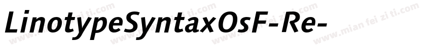 LinotypeSyntaxOsF-Re字体转换