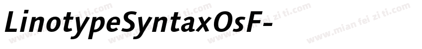 LinotypeSyntaxOsF字体转换