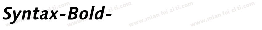 Syntax-Bold字体转换