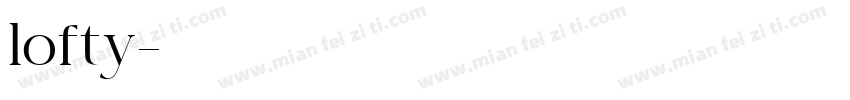 lofty字体转换