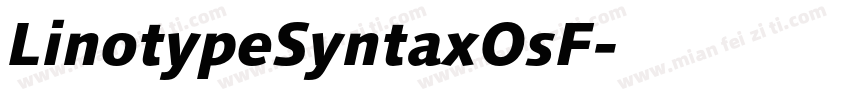 LinotypeSyntaxOsF字体转换