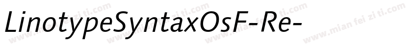 LinotypeSyntaxOsF-Re字体转换