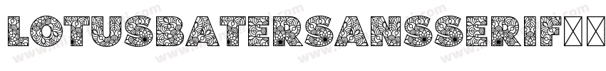 LotusBaterSansSerif字体转换