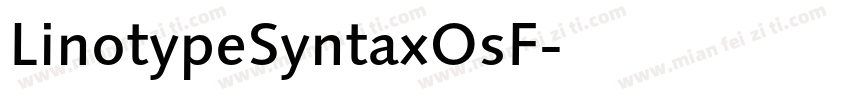 LinotypeSyntaxOsF字体转换