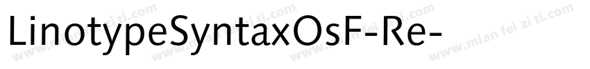 LinotypeSyntaxOsF-Re字体转换
