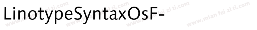 LinotypeSyntaxOsF字体转换