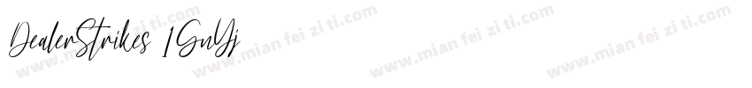 DealerStrikes-1GnYj字体转换