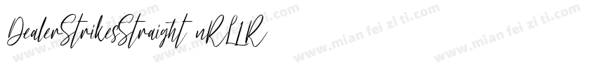 DealerStrikesStraight-nRL1R字体转换
