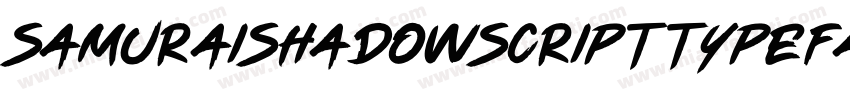 SamuraiShadowScriptTypeface字体转换