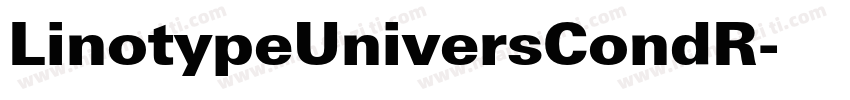 LinotypeUniversCondR字体转换