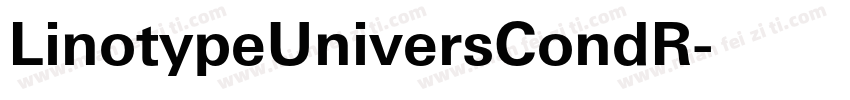 LinotypeUniversCondR字体转换