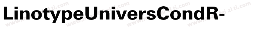 LinotypeUniversCondR字体转换