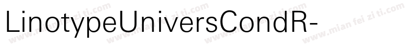 LinotypeUniversCondR字体转换