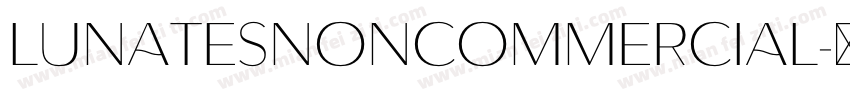 LunatesNonCommercial字体转换