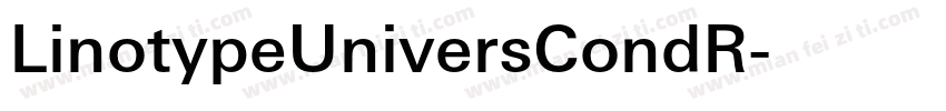 LinotypeUniversCondR字体转换