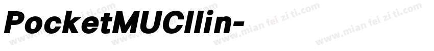 PocketMUCllin字体转换