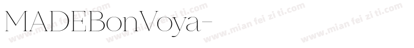 MADEBonVoya字体转换