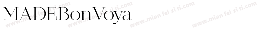 MADEBonVoya字体转换
