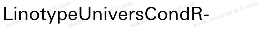 LinotypeUniversCondR字体转换