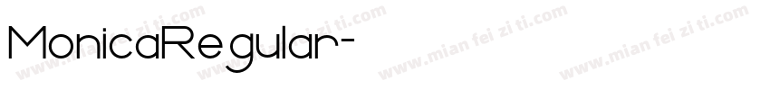 MonicaRegular字体转换