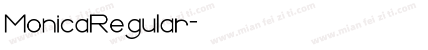 MonicaRegular字体转换
