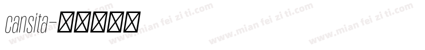 cansita字体转换