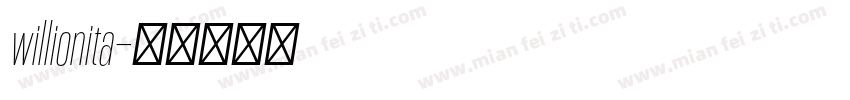 willionita字体转换