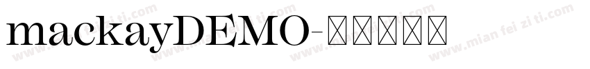mackayDEMO字体转换