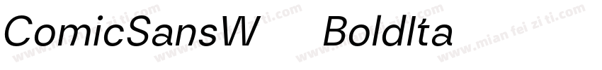 ComicSansW10-BoldIta字体转换