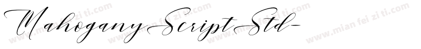 MahoganyScriptStd字体转换