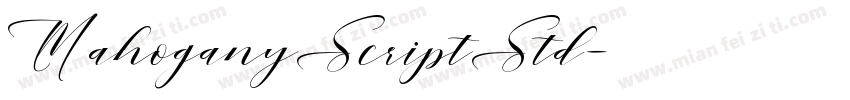 MahoganyScriptStd字体转换