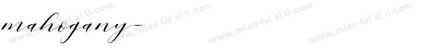 mahogany字体转换