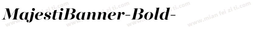 MajestiBanner-Bold字体转换