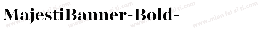 MajestiBanner-Bold字体转换