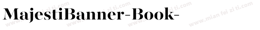 MajestiBanner-Book字体转换
