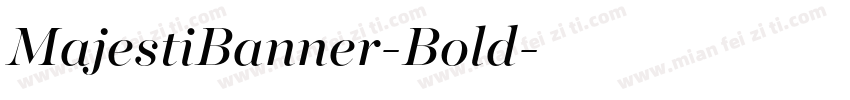 MajestiBanner-Bold字体转换