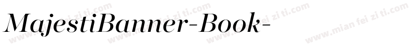 MajestiBanner-Book字体转换