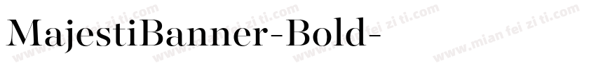 MajestiBanner-Bold字体转换