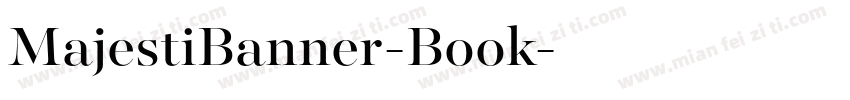 MajestiBanner-Book字体转换
